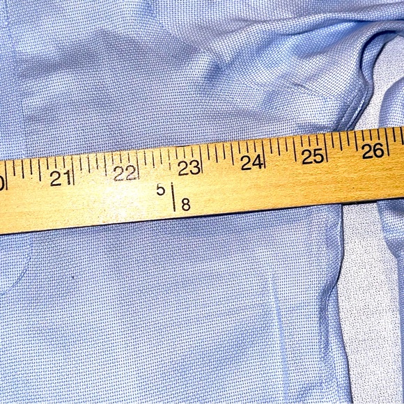 Jos A Bank Reserve Dress Shirt Mens Size 17.5 - 37 SLEEVE Blue Tailored Fit XXL - Picture 14 of 16